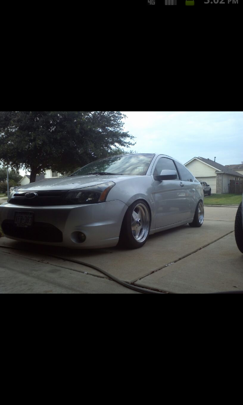 RE slammed focus what it do My other set wheels 16x8 195 50