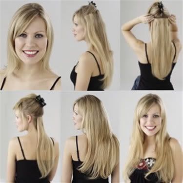Clip In Extensions. HUMAN HAIR CLIP IN