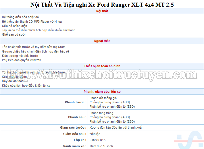 Bán Xe Ford Ranger – Xe bán tải - đời 2013, Giá Khuyến mại , Hàng Chính Hã