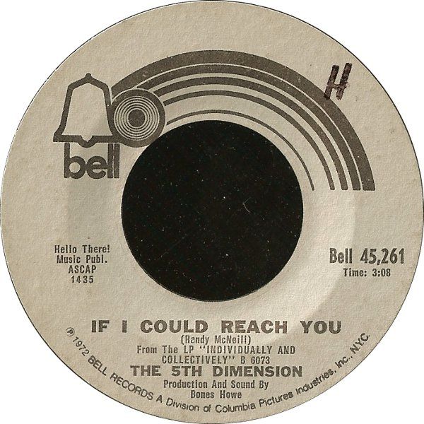 5th Dimension - If I Could Reach You / Tomorrow Belongs To The Children