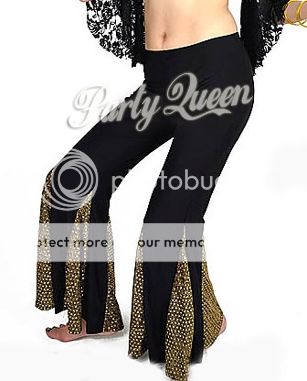 10 Color New Hot Latin Belly Dance Flash Fishtail Pants  