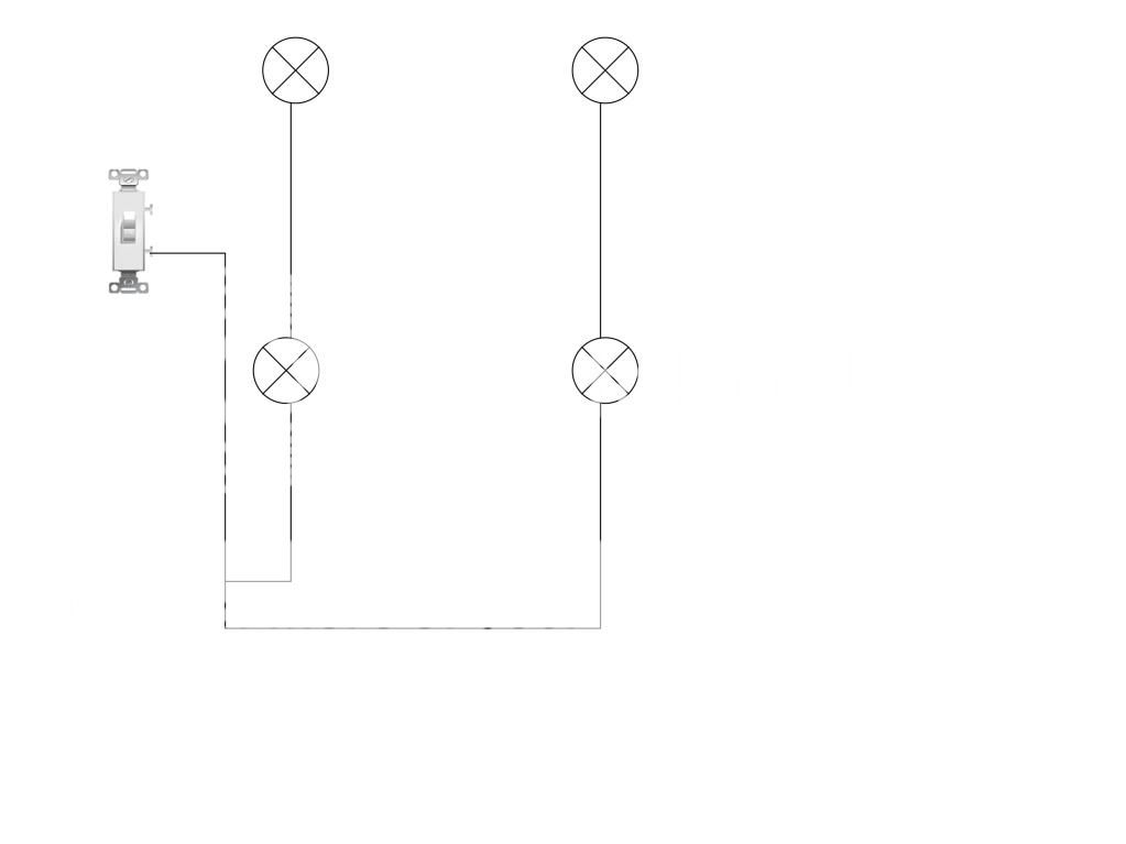 Two daisy-chained light circuits off one switch?