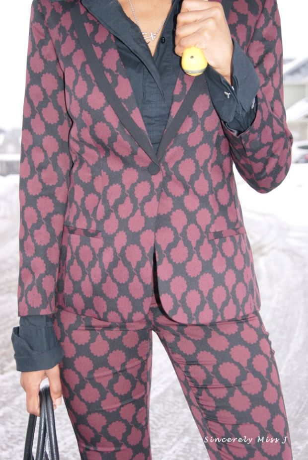 patterned suit