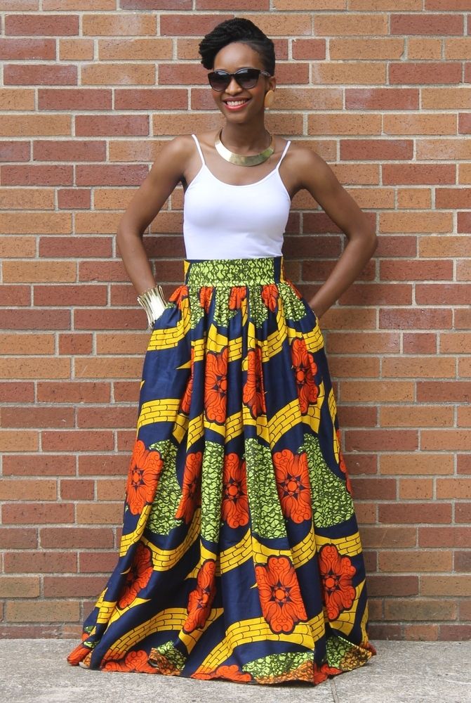 African Print Maxi Skirts, Style Oasis, Printed Maxis, Style blogger, Ethnic print 