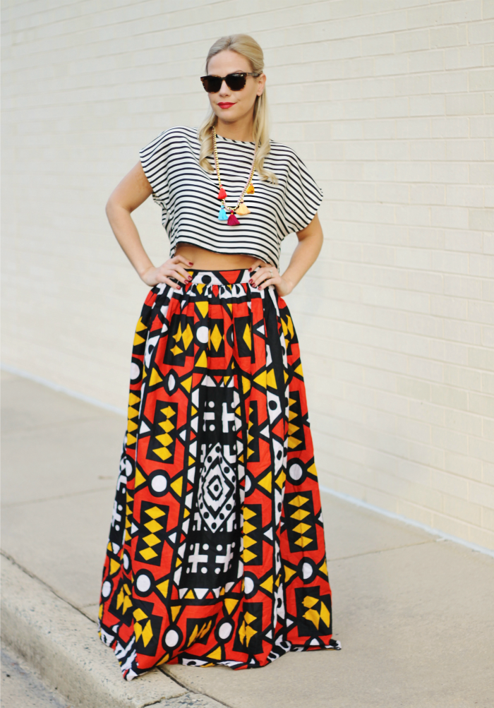 African print Maxi Skirts, B Soup, Printed Maxis, Style blogger, Ethnic print 