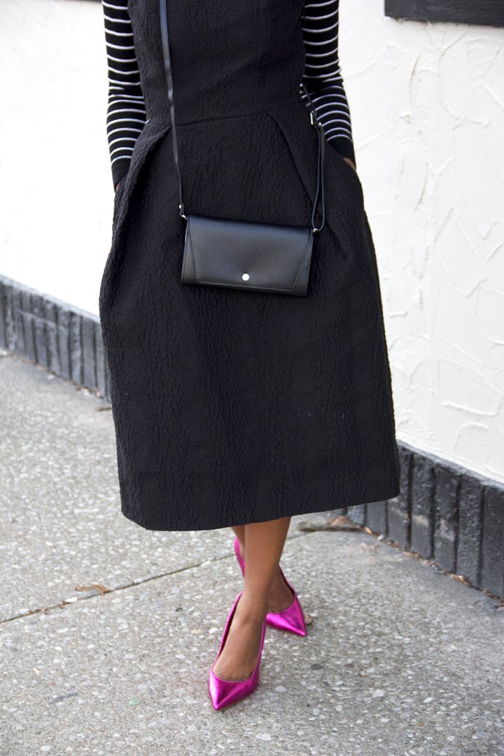Little black dress, Turtleneck, Fall/Winter outfit, Toronto Style blogger, monochromatic