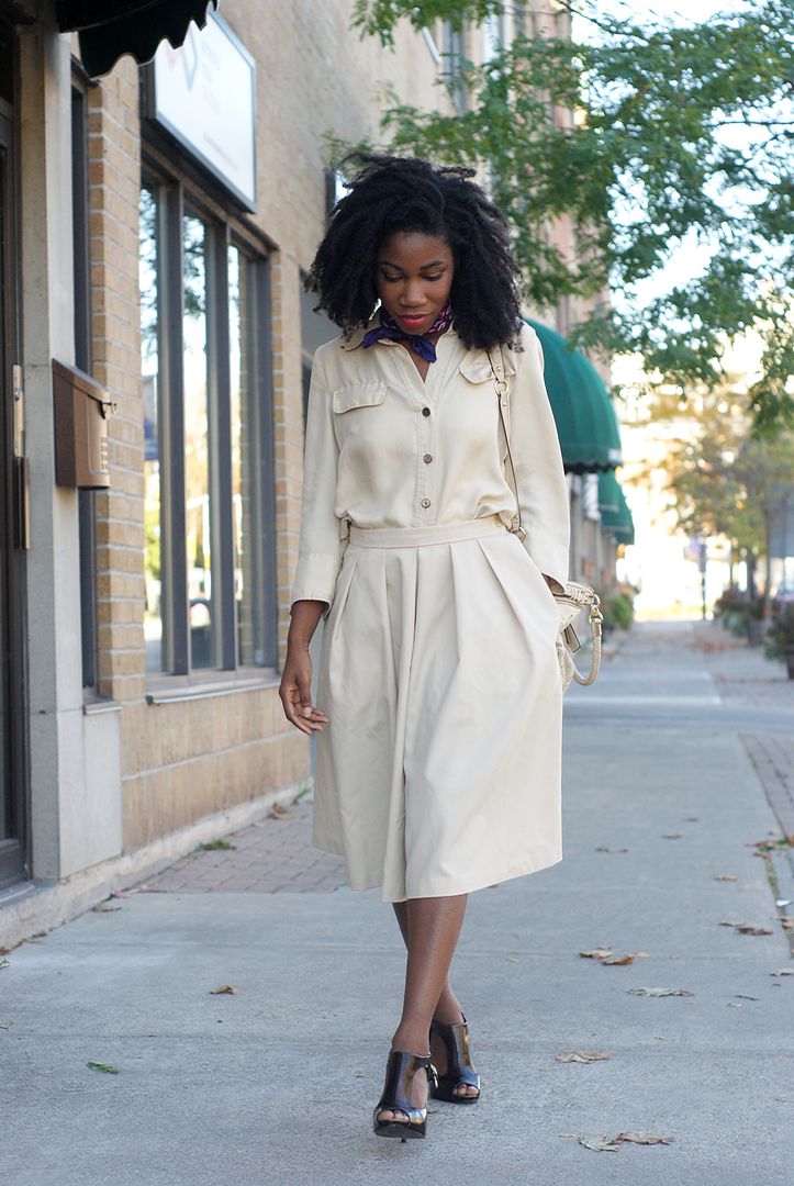 Khaki Culottes street style, Coach bag, Fall Fashion 2015, Toronto blogger