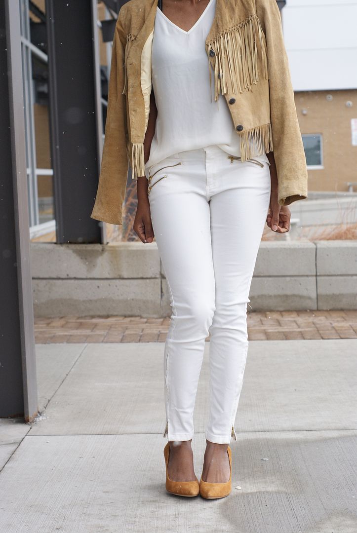 The fringe Jacket, Vintage, Spring 2015 trend, Toronto Fashion, Street Style 