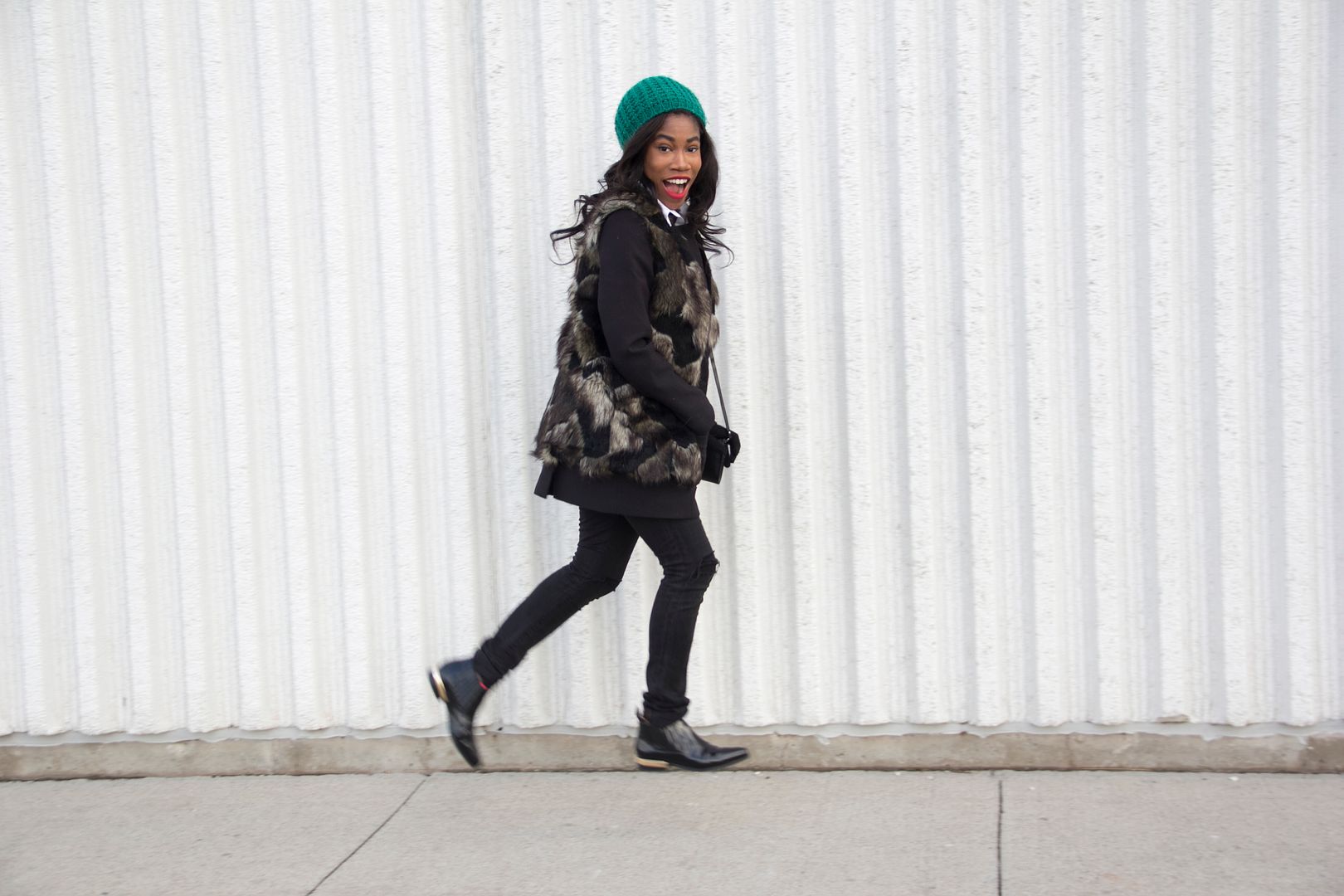 The Faux Fur Vest, Winter ootd, Toronto Style blogger