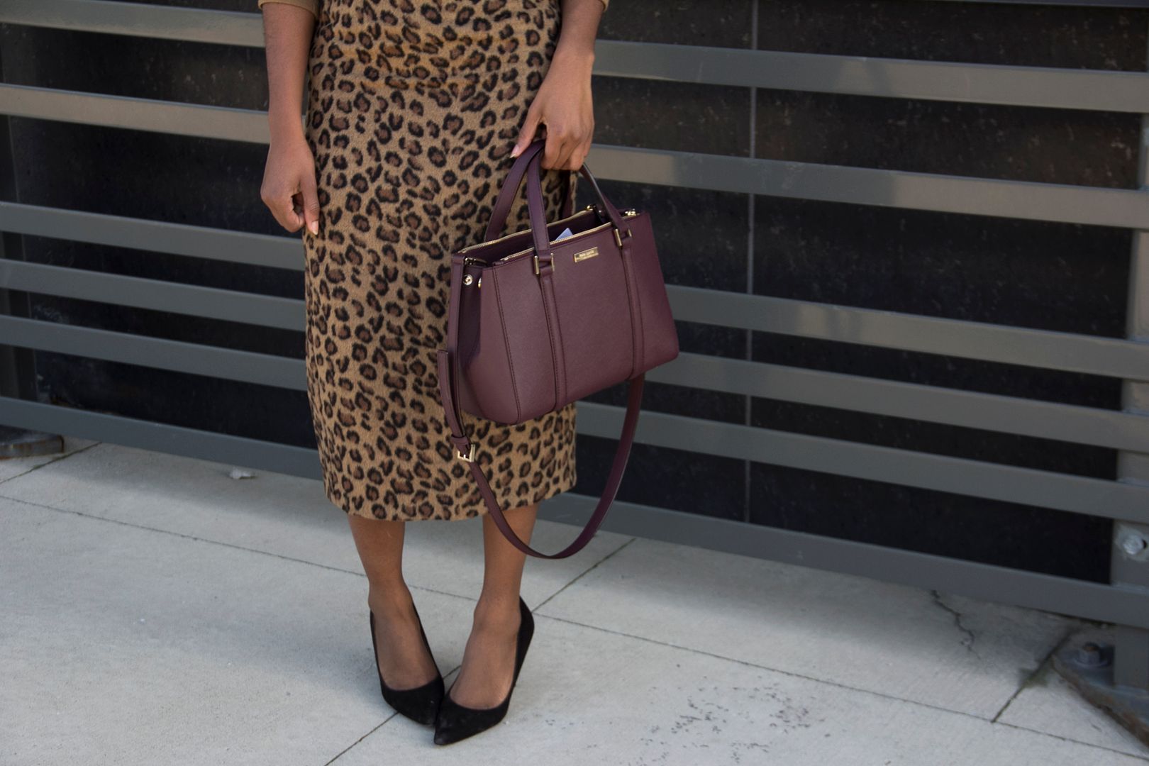 ASOS leopard print midi skirt, Toronto Blogger, Kate Spade