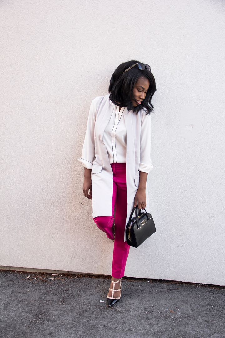 Funky Work Wear: Fuchsia Trousers - Sincerely Miss J