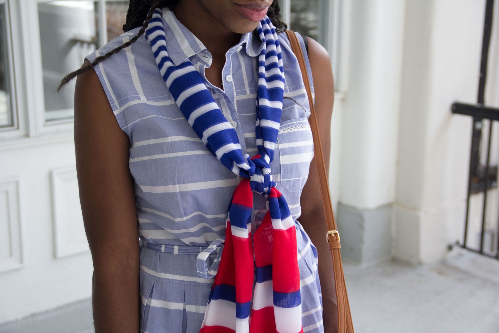 Two Ways to Style a Scarf, Nautical Summer Outfit, Toronto blogger