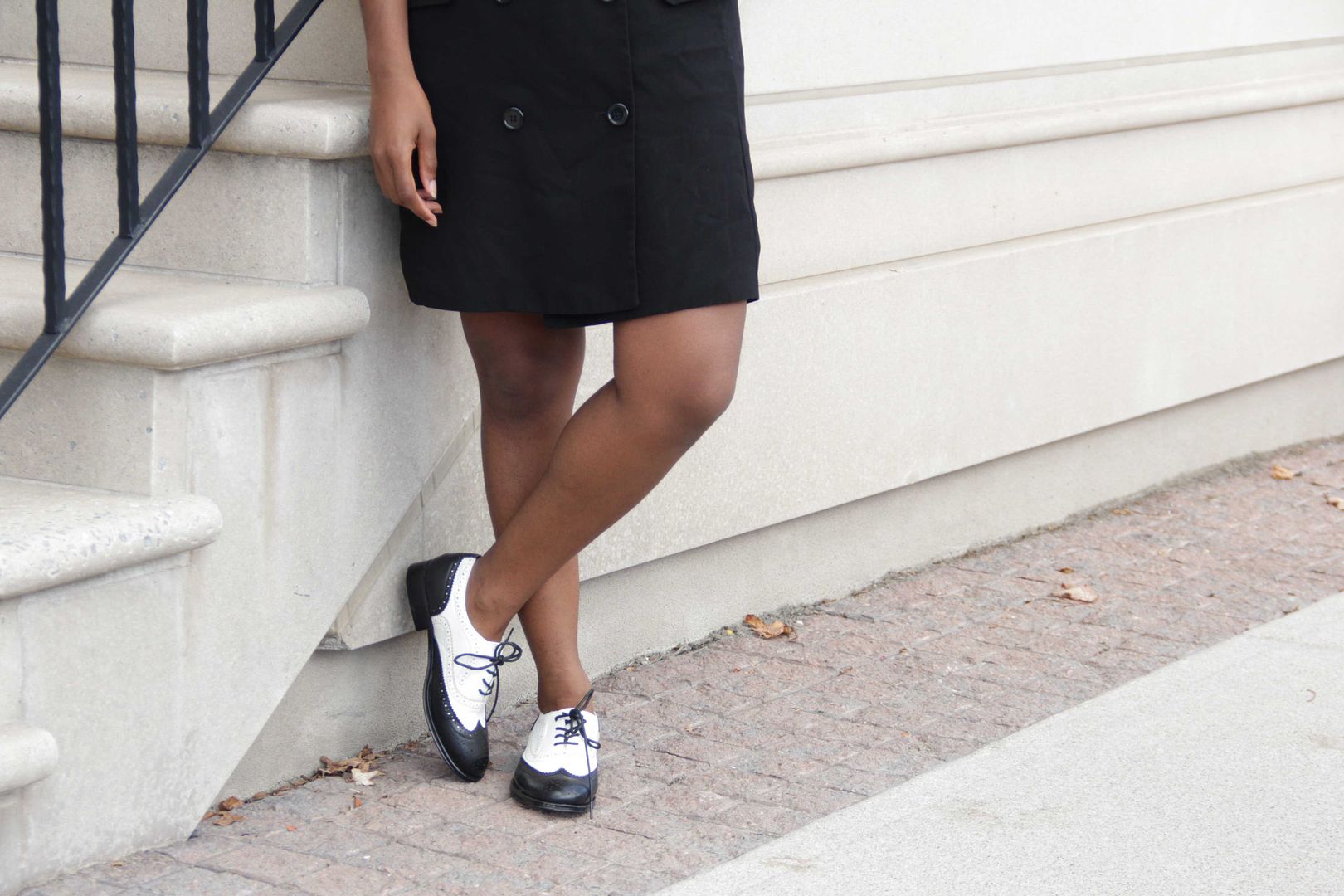 A Tailored Touch: Black Vest Dress