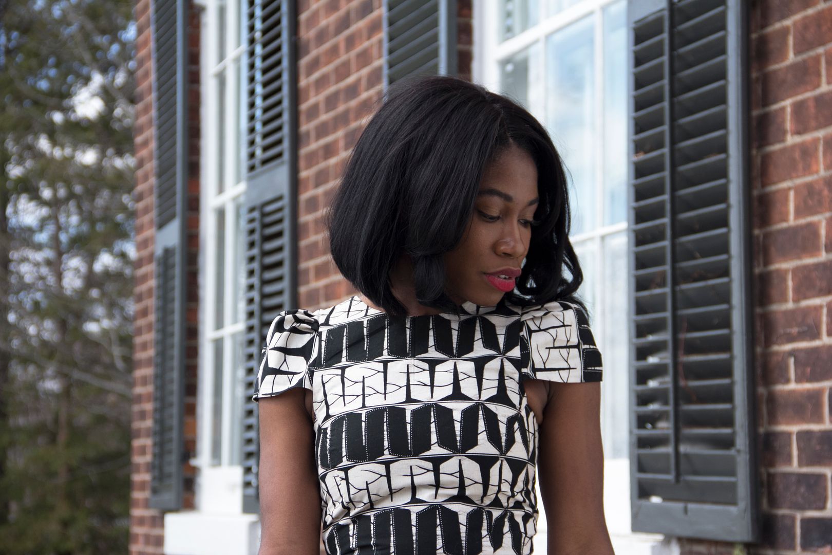 Vlisco black and white ankara print, Toronto Style blogger, African Fashion