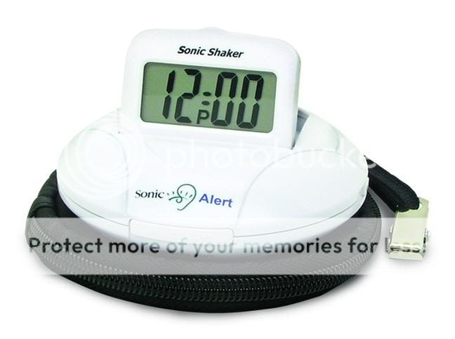 SONIC SHAKER SBP100 VIBRATING ALARM CLOCK W/BED SHAKER  